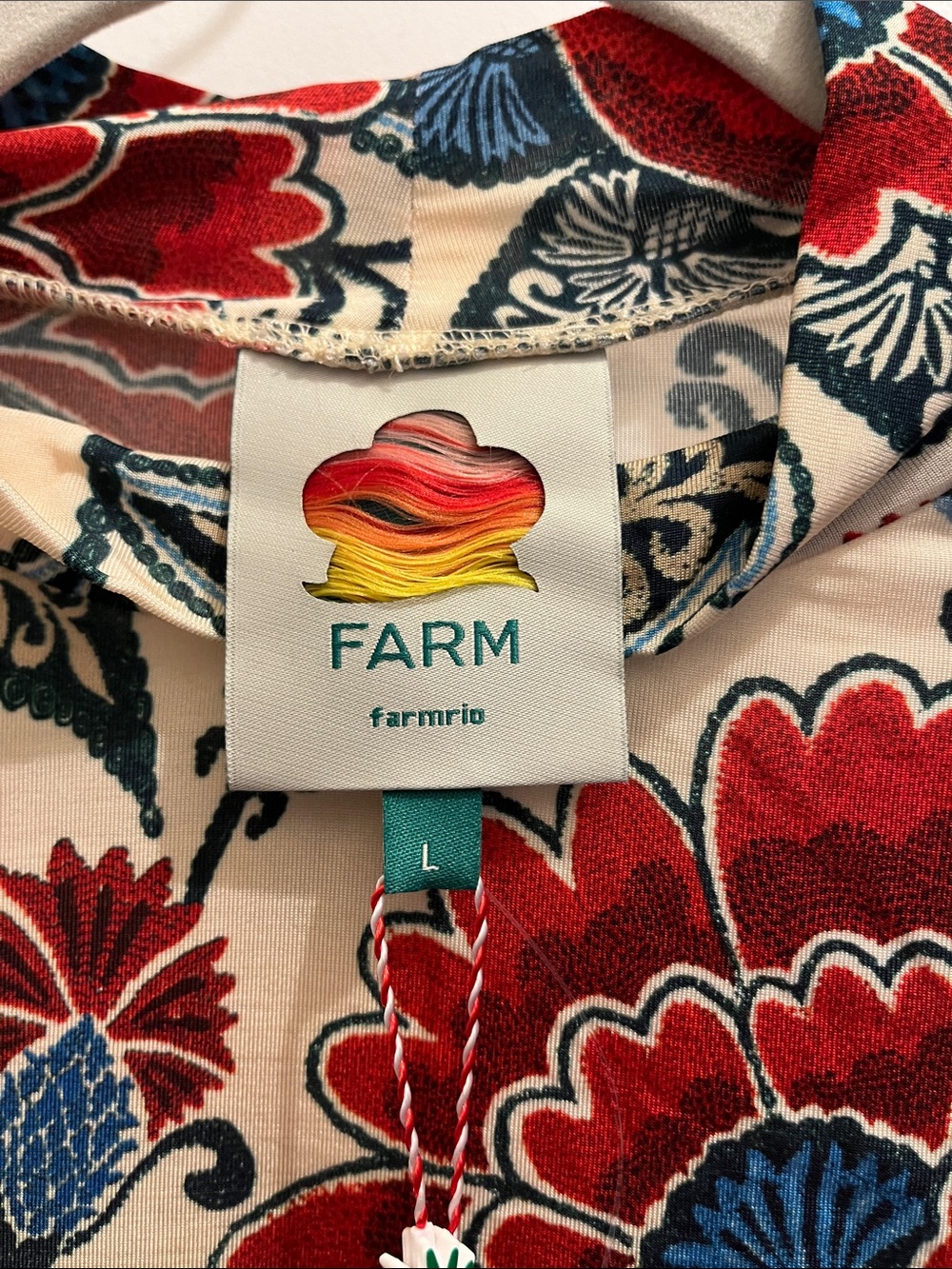 Farm Rio Sand Francesca jersey blouse - Picture 5 of 8